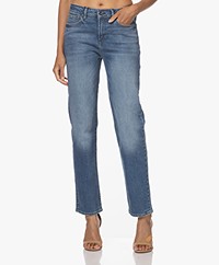 Denham Bardot Stonewash Straight Fit Jeans - Medium Blauw