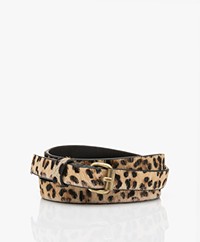 by-bar Julie Hairy Print Belt - Leopard