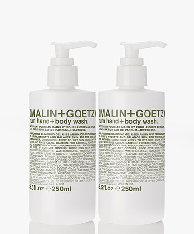 MALIN+GOETZ Rum + Lime Hand + Body Wash Gift Box