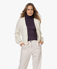 Josephine & Co Kevin Wool and Alpaca Blend Cardigan - Off-white