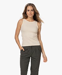 Josephine & Co Cotton Ribbed Jersey Tank Top - Sand