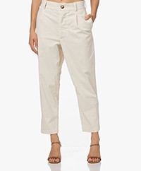 Woman by Earn Yfke Corduroy Loose-fit Pants - Off-White