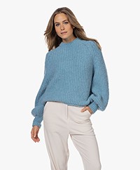 Penn&Ink N.Y Fisherman's Rib Trui met Ballonmouwen - Dream