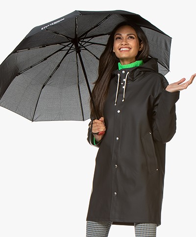 Stutterheim Borgholm Automatische Vouw Paraplu - Zwart
