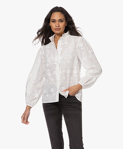 Josephine & Co Kimberly Embroidered Blouse - White