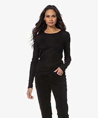 Closed Lyocell and Wool Jersey Long Sleeve - Black