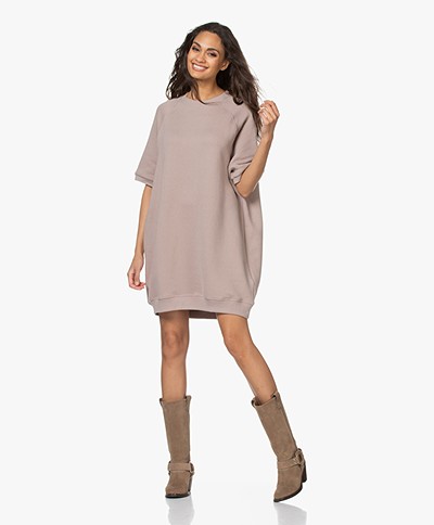 American Vintage Ikatown French Terry Sweater Dress - Taupe