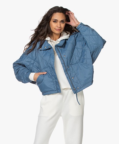 Closed Eve Quilted Puffer Jacket - Commodore Blue