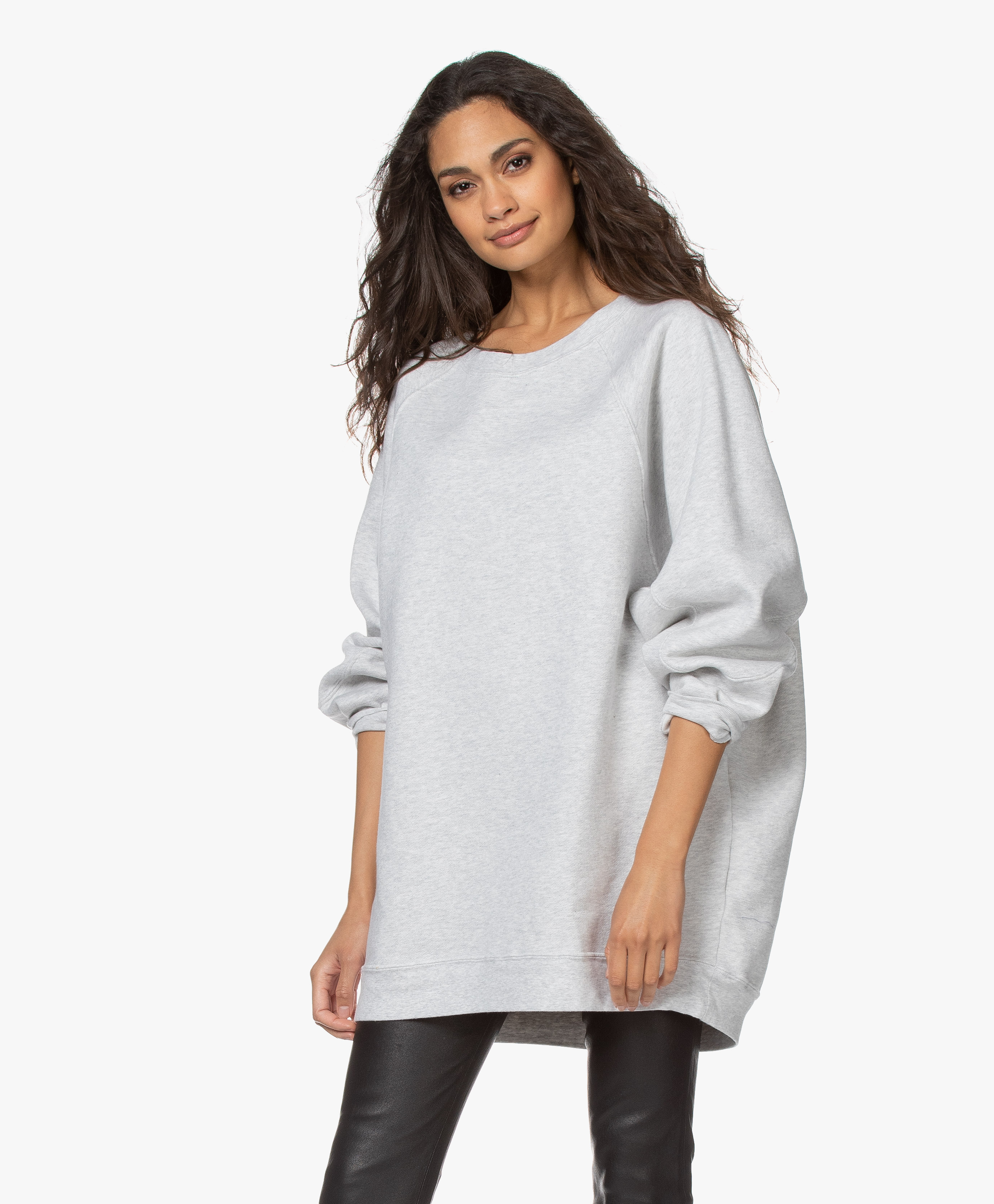 grey oversized sweater