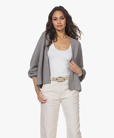 Drykorn Manui Cotton and Cashmere Blend Cardigan - Grey