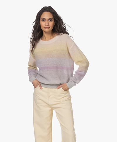 Vanessa Bruno Teodora Mohair Mix Gradient Sweater - Plum