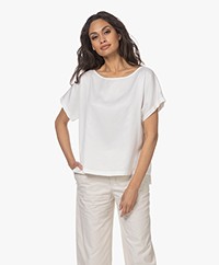 Drykorn Somia Cupro Blend Blouse - Off-white