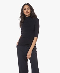 Filippa K Merino Elbow Sleeve Trui - Navy