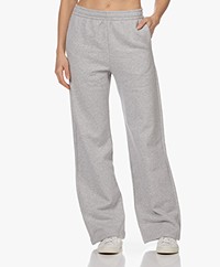 Filippa K Wide Organic Cotton Sweatpants - Light Grey Melange