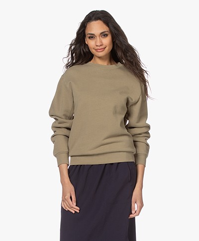 Closed Cotton French Terry Sweatshirt - Green Umber