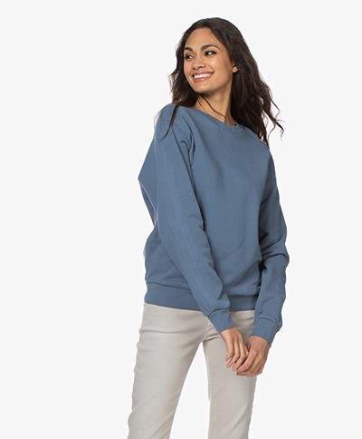 Closed Cotton French Terry Sweatshirt - Commodore Blue