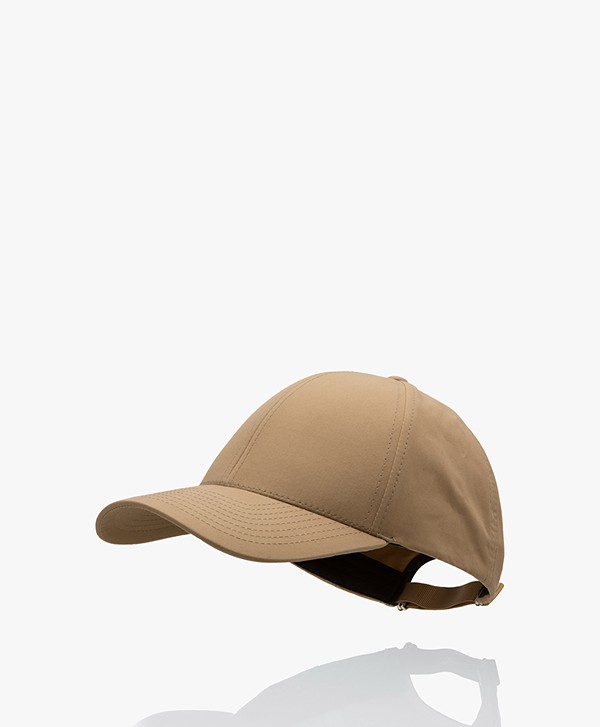 beige varsity caps