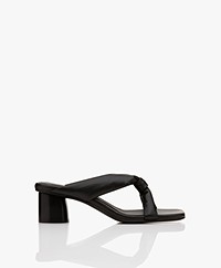 Filippa K Alma Heeled Leather Sandals - Black
