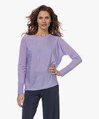 no man's land Merino Wool Sweater - Cool Lilac