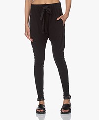 bassike Slouch Jersey Loose-fit Pants - Black