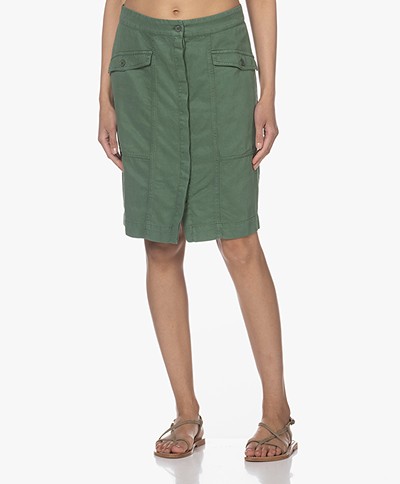 Josephine & Co Maxima Tencel Blend Utility Skirt - Dark Green