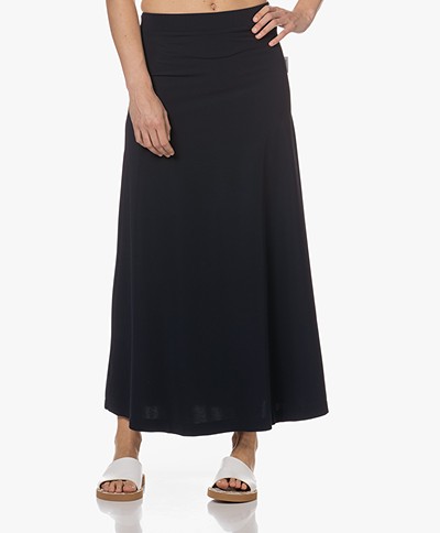 Penn&Ink N.Y Travel Jersey A-line Maxi Skirt - Navy