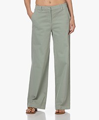 Josephine & Co Moos Stretch Katoenen Rechte Pijpen Broek - Summer Pine