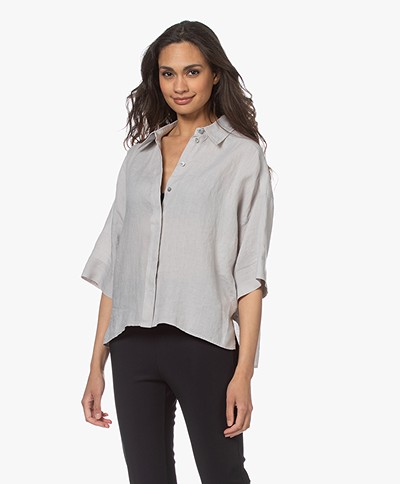Drykorn Therry Linnen Blouse - Greige