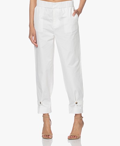ba&sh Valmy Cotton Pants - White