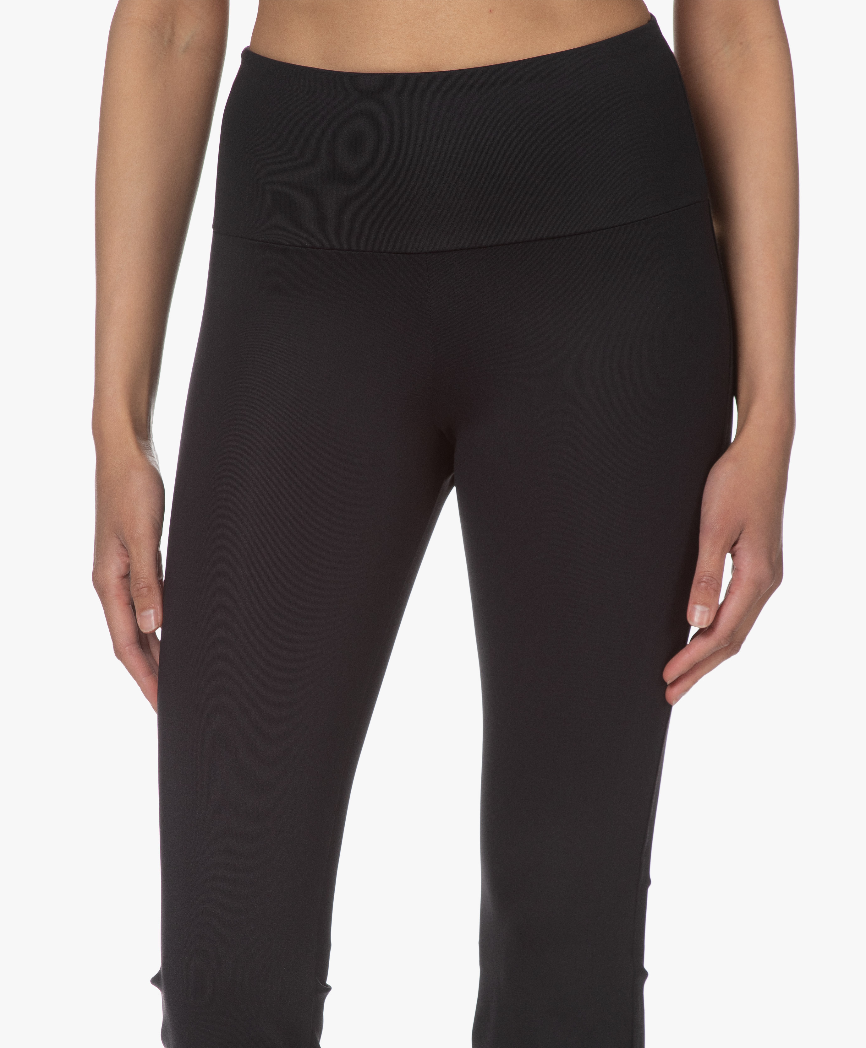 Deblon Sports Celine Cropped Flared Leggings - Black - d4402