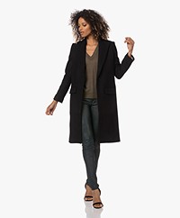 Zadig & Voltaire Monarque Wool Blend Blazer Coat - Black