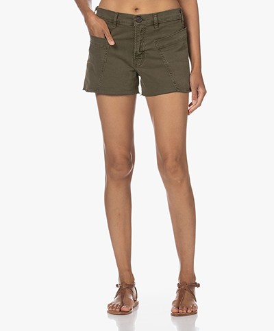 FRAME Cotton Utility Shorts - Washed Fatigue