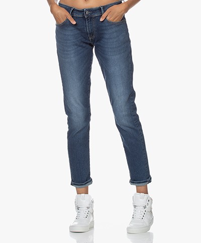 Denham Monroe Girlfriend Fit Jeans - Blue