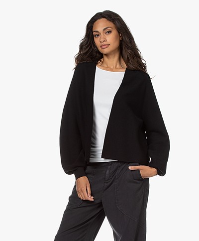 Drykorn Manui Cotton and Cashmere Blend Cardigan - Black