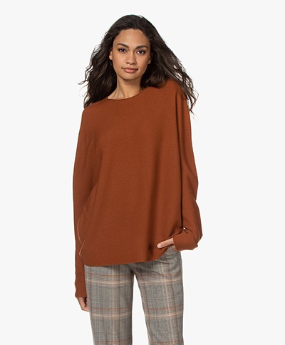Drykorn Maila Virgin Wool Sweater - Cinnamon