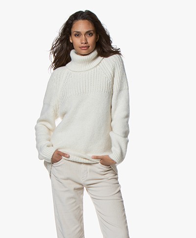 Closed Alpaca Blend Turtleneck Sweater - Ivory