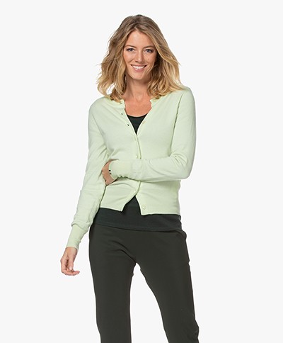 extreme cashmere N°94 Little Cashmere Cardi Cardigan - Lime