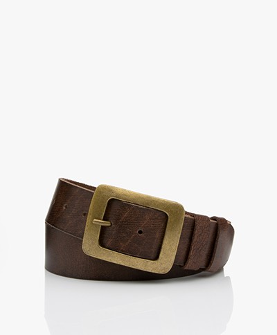 MKT Studio Dora Leather Belt - Brown
