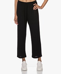 Vince Lounge Loose-fit Knitted Pants - Black