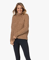 Sibin/Linnebjerg Alpaca Blend Turtleneck Sweater - Camel