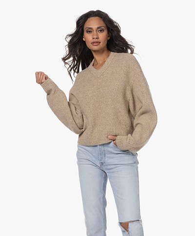 Filippa K Structured Yak-Wool Blend Sweater - Beige Melange