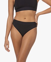 Wolford Beauty Cotton Ribbed Briefs - Black