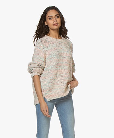 Closed Multi-color Chunky Sweater - Sand/Multi