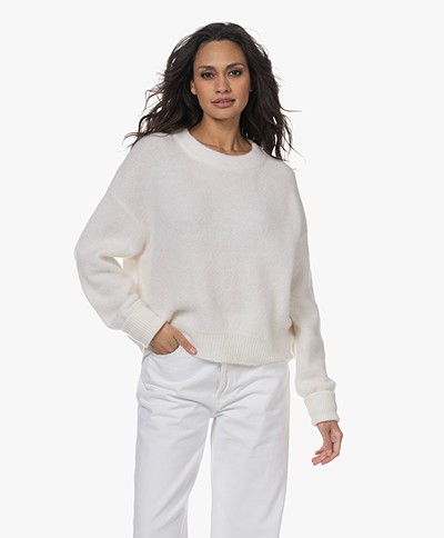 American Vintage Vitow Alpaca-Wool Blend Sweater - Off-white