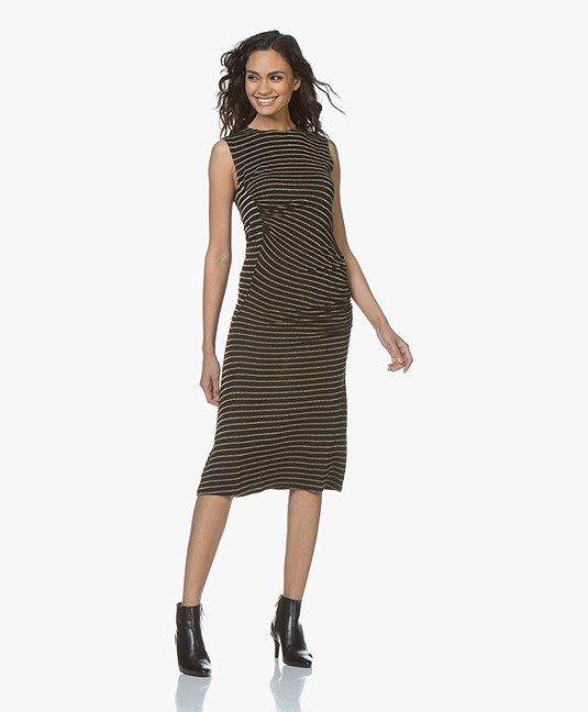 gestreepte jersey jurk gestreepte jersey jurk