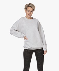 American Vintage Baetown Oversized Sweater - Light Heather Grey  