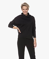 Sibin/Linnebjerg Brazil Merino Wool Blend Turtleneck Sweater - Black