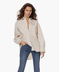 Filippa K Sammy Puur Katoenen Overhemd - Lichtbeige