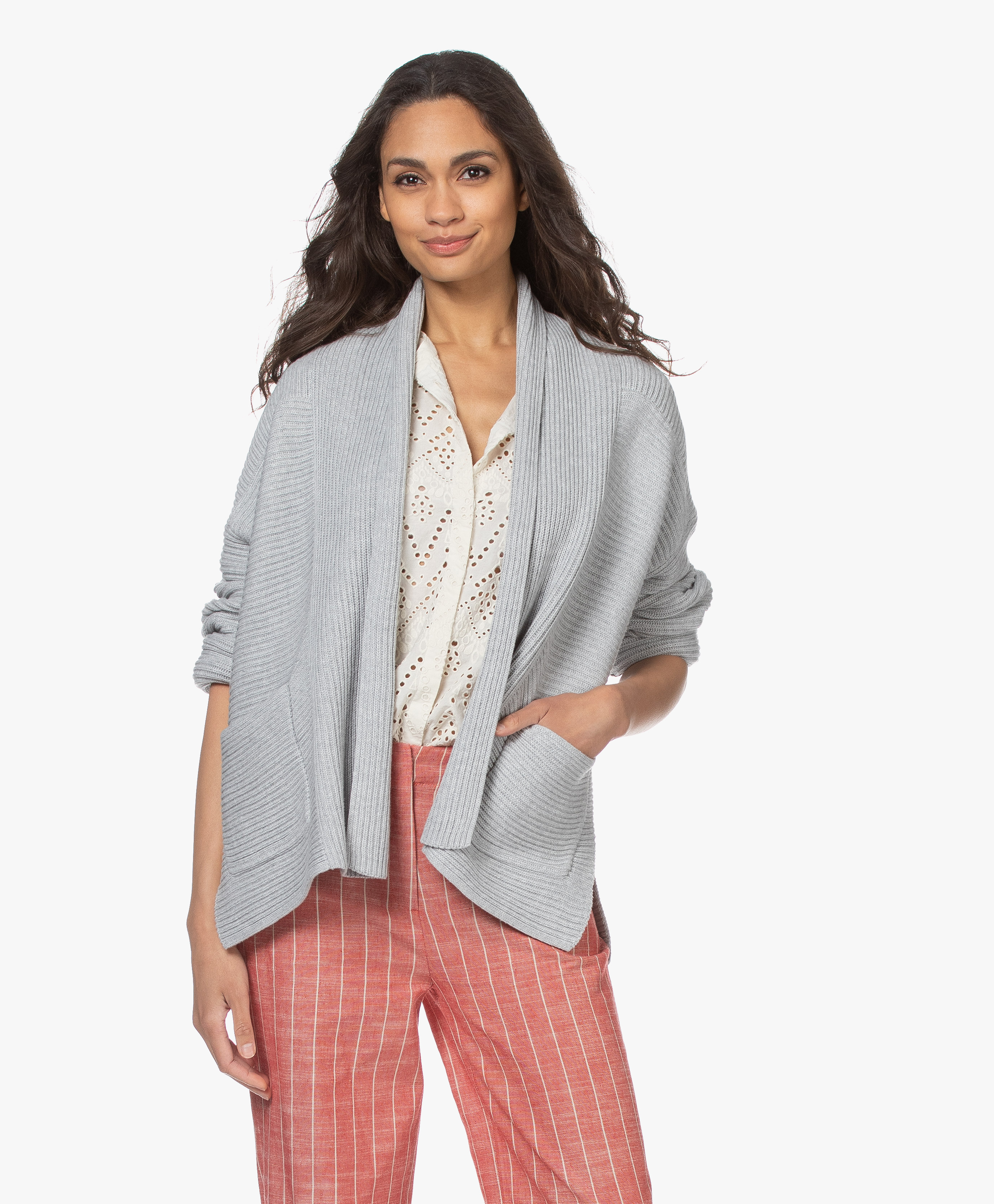 open shawl cardigan