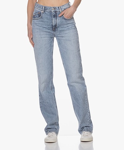 Drykorn Crest High-Rise Rechte Pijpen Jeans - Lichtblauw